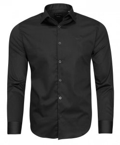 Emporio Armani koszula czarna Modern Fit męska logo