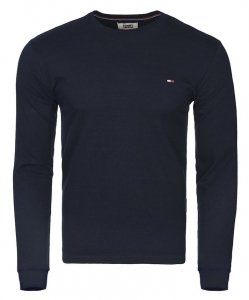Longsleeve koszulka Tommy Hilfiger na długi rękaw męska granatowa