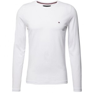 Longsleeve koszulka Tommy Hilfiger na długi rękaw męska biała