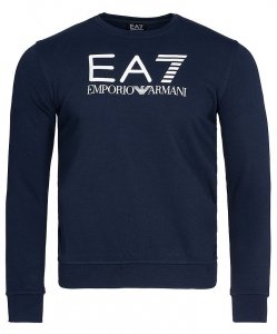 Bluza Emporio Armani męska granatowa duże logo