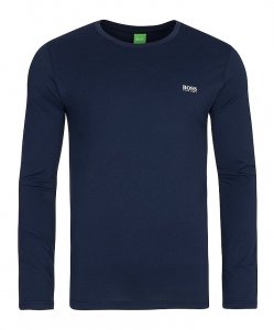 Hugo Boss longsleeve koszulka na długi rękaw męska granatowa
