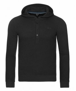 Bluza Armani Jeans męska czarna z kapturem bawełniana