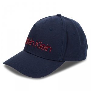 Czapka Calvin Klein z daszkiem unisex granatowa duże logo
