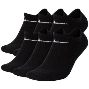 Nike Everyday Cushioned 6 par skarpety krótkie stopki czarne 