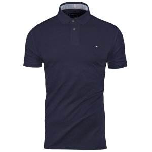 Polówka polo Tommy Hilfiger męska granatowa Regular Fit małe logo bawełniana