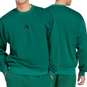 Bluza treningowa męska Adidas do ćwiczeń sportowa zielona duże logo