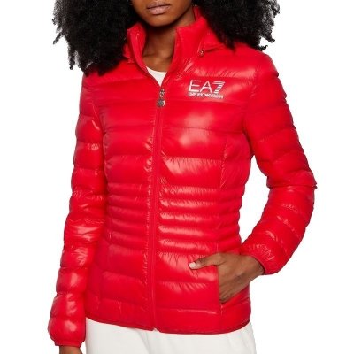 Kurtka damska Emporio Armani EA7 czerwona wiosenna przejściowa
