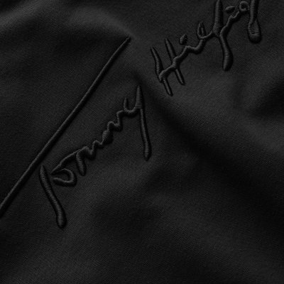 Bluza Tommy Hilfiger męska czarna wkładana przez głowę bawełniana