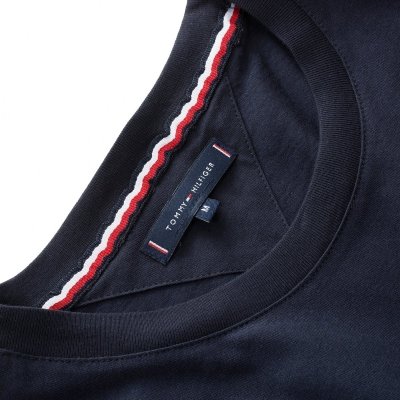T-shirt Tommy Hilfiger koszulka męska z okrągłym dekoldem granatowa