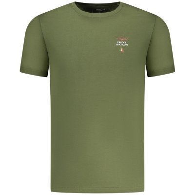 Aeronautica Militare t-shirt męski koszulka khaki okrągły crew-neck