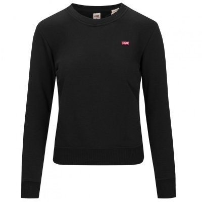 Bluza damska Levi's Levis czarna bawełniana małe logo