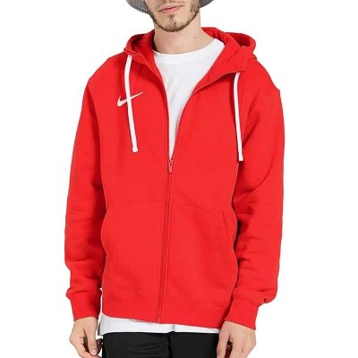 Nike bluza męska rozpinana czerwona z kapturem sportowa