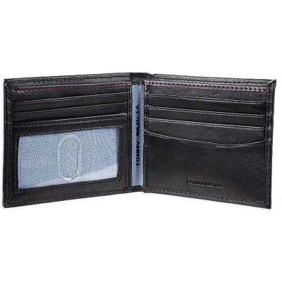 Portfel Tommy Hilfiger męski czarny na banknoty karty i dokumenty skórzany