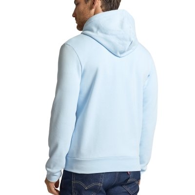 Bluza męska Lacoste błękitna bawełniana rozpinana z kapturem