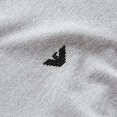 T-shirt Emporio Armani koszulka szara damska logo