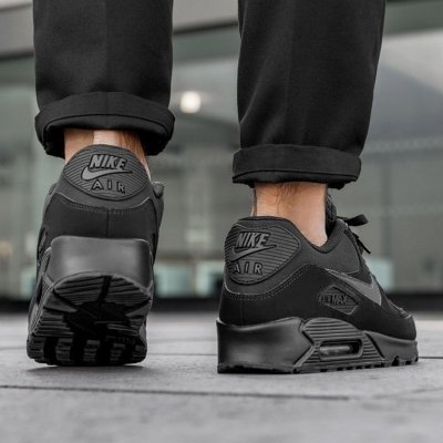 Buty sneakersy Nike Air Max 90 męskie czarne sportowe