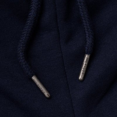 Tommy Hilfiger komplet dresowy granatowy damski spodnie bluza rozpinana z kapturem 