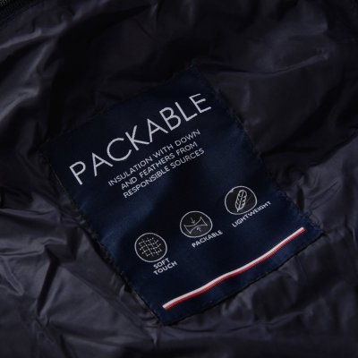 Kurtka męska Tommy Hilfiger jesień przejściowa granatowa z kapturem