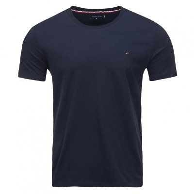T-shirt Tommy Hilfiger koszulka męska z okrągłym dekoldem granatowa