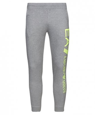 Spodnie męskie Emporio Armani EA7 duże logo szare
