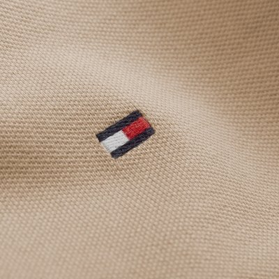 Polówka polo Tommy Hilfiger męska beżowa Regular Fit małe logo bawełniana