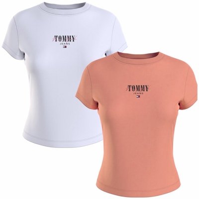 T-shirt Tommy Jeans koszulka 2 sztuki bluzka damska 