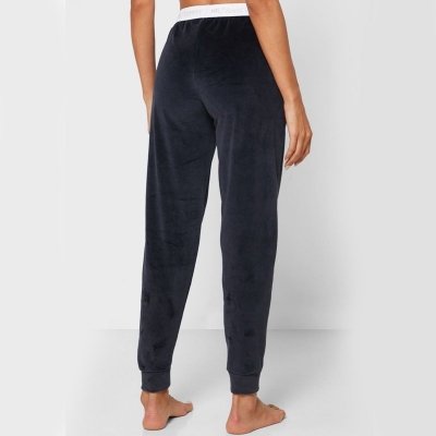Tommy Hilfiger spodnie granatowe welurowe damskie 