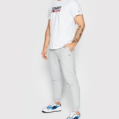 Spodnie Tommy Jeans dresowe spodnie męskie szare 