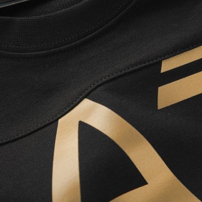 Bluza Emporio Armani EA7 męska czarna złote duże logo