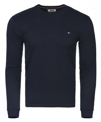 Longsleeve koszulka Tommy Hilfiger na długi rękaw męska granatowa