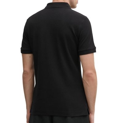 Polo polówka Versace Jeans Couture koszulka męska czarna złote logo bawełniana