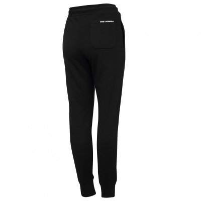 Spodnie damskie Karl Lagerfeld czarne bawełniane