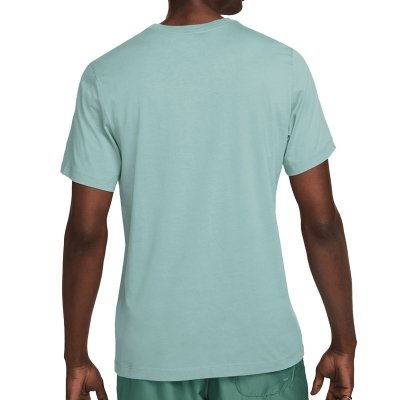 Nike t-shirt na krótki rękaw koszulka męska miętowa z nadrukiem