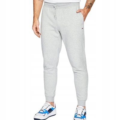 Spodnie Tommy Jeans dresowe spodnie męskie szare 