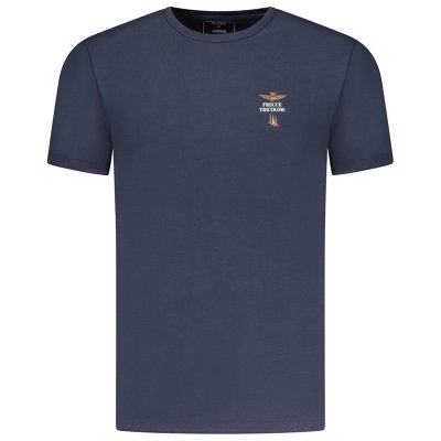 Aeronautica Militare t-shirt męski koszulka granatowy okrągły crew-neck