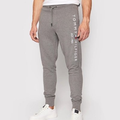 Spodnie Tommy Hilfiger dresowe spodnie męskie szare duże logo