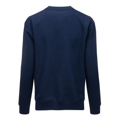 Bluza Tommy Hilfiger damska duże logo granatowa luźny krój