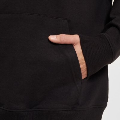 Bluza Tommy Jeans męska czarna kangurka z kapturem 