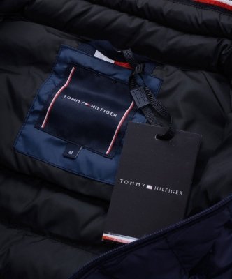 Tommy Hilfiger bezrękawnik granatowy męski jesienny 