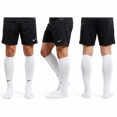 Nike długie skarpety piłkarskie getry sportowe białe