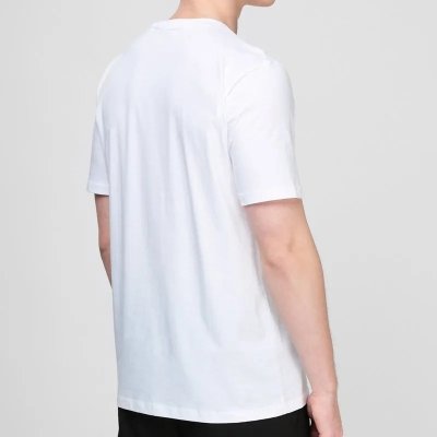 Hugo Boss t-shirt koszulka na krótki rękaw męska biała duży nadruk