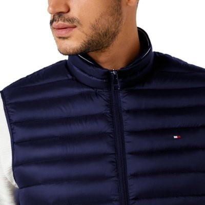 Tommy Hilfiger bezrękawnik granatowy męski wiosenny
