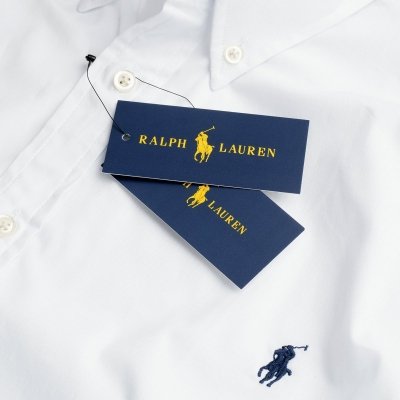 Koszula Slim Fit męska Ralph Lauren biała bawełniana