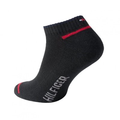 Tommy Hilfiger skarpety 3 pary krótkie stopki czarne