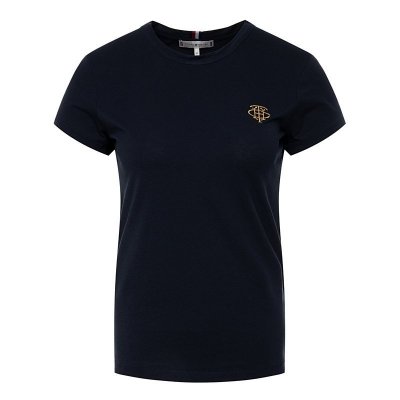 T-shirt Tommy Hilfiger koszulka bluzka damska granatowa