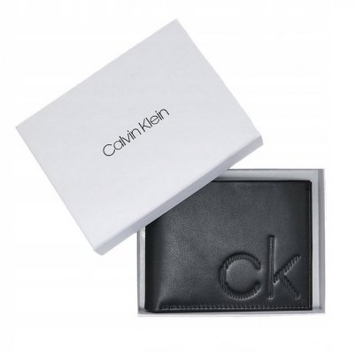 Portfel Calvin Klein męski czarny na bilon banknoty karty i dokumenty 