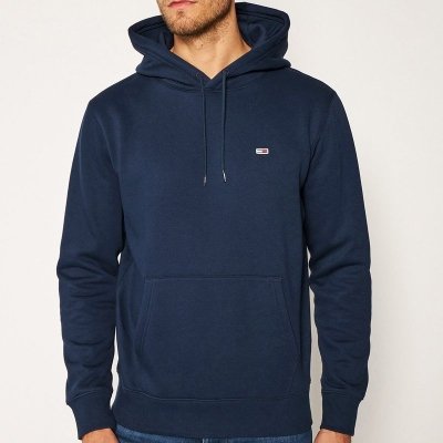 Bluza Tommy Jeans męska granatowa kangurka z kapturem