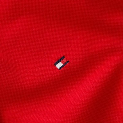 Polówka polo Tommy Hilfiger męska czerwona bawełniana