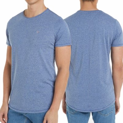 T-shirt Tommy Jeans koszulka męska z okrągłym dekoldem niebieska