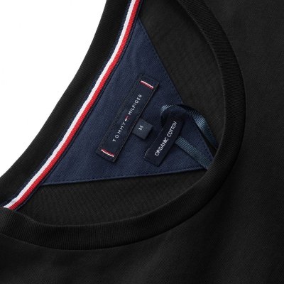 T-shirt Tommy Hilfiger koszulka męska z okrągłym dekoldem czarna